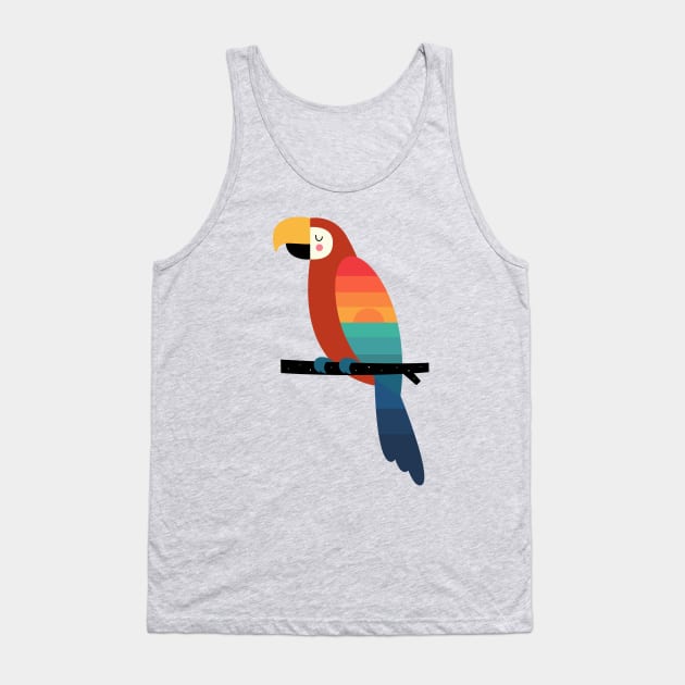 Sunset Parrot Tank Top by AndyWestface